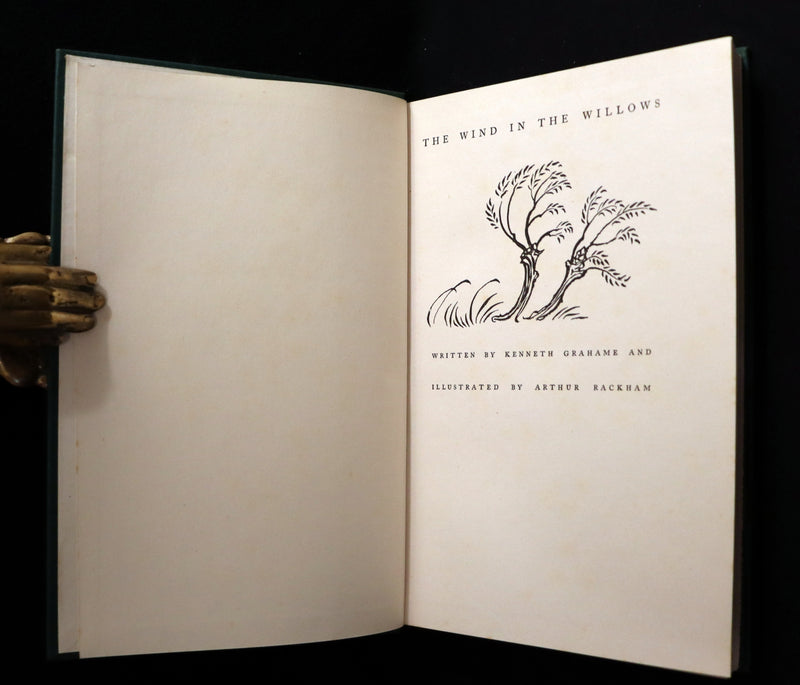 1950 Rare First RACKHAM Edition - The WIND IN THE WILLOWS by Kenneth Grahame.
