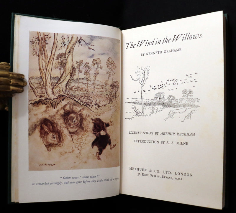 1950 Rare First RACKHAM Edition - The WIND IN THE WILLOWS by Kenneth Grahame.