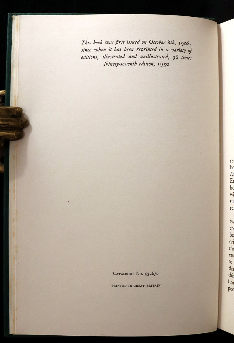 1950 Rare First RACKHAM Edition - The WIND IN THE WILLOWS by Kenneth Grahame.