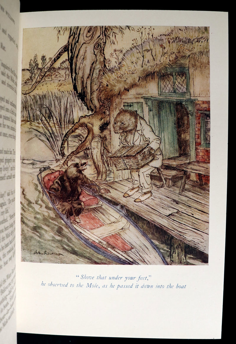 1950 Rare First RACKHAM Edition - The WIND IN THE WILLOWS by Kenneth Grahame.