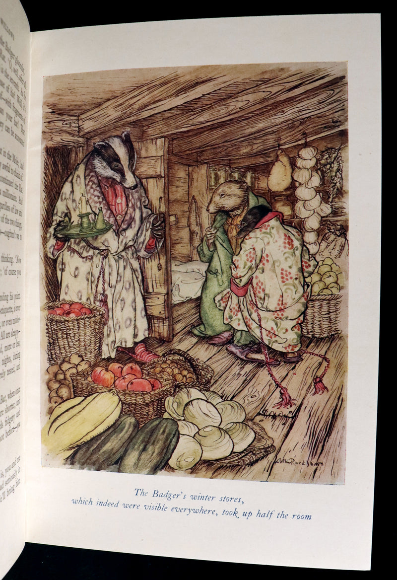 1950 Rare First RACKHAM Edition - The WIND IN THE WILLOWS by Kenneth Grahame.