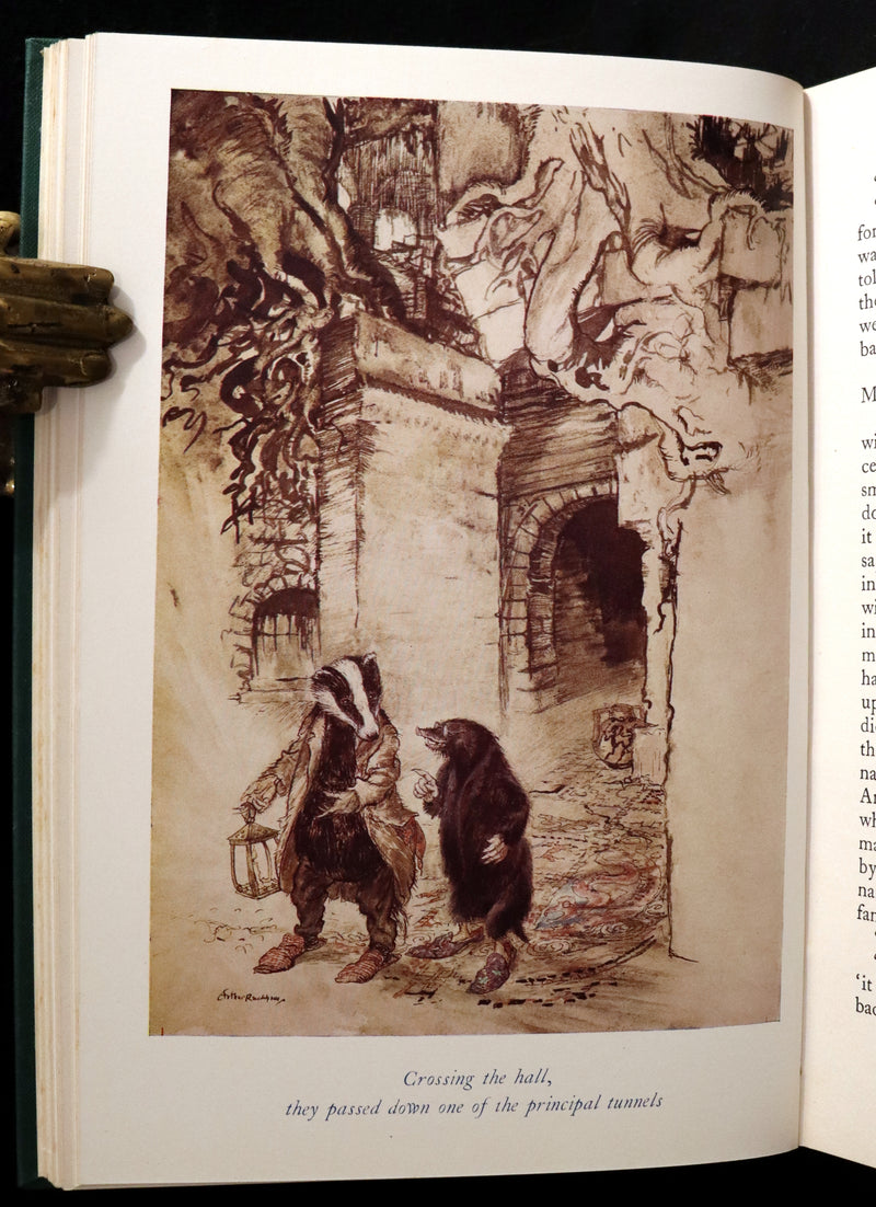 1950 Rare First RACKHAM Edition - The WIND IN THE WILLOWS by Kenneth Grahame.