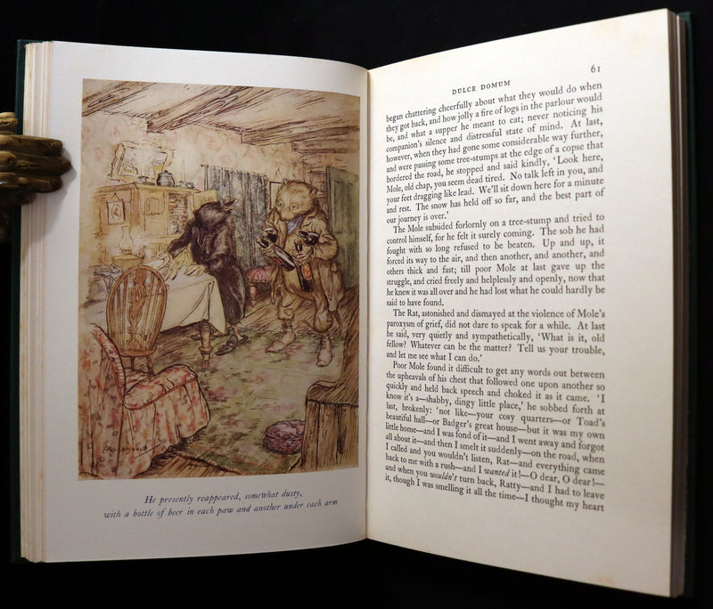 1950 Rare First RACKHAM Edition - The WIND IN THE WILLOWS by Kenneth Grahame.