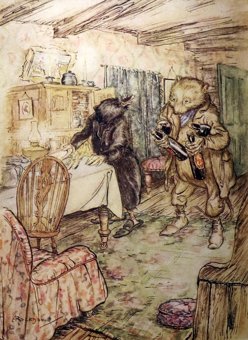 1950 Rare First RACKHAM Edition - The WIND IN THE WILLOWS by Kenneth Grahame.