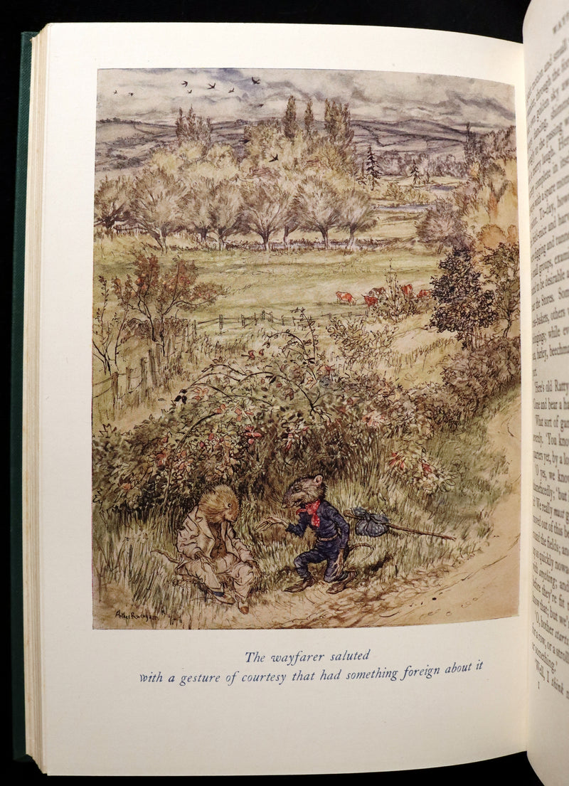 1950 Rare First RACKHAM Edition - The WIND IN THE WILLOWS by Kenneth Grahame.