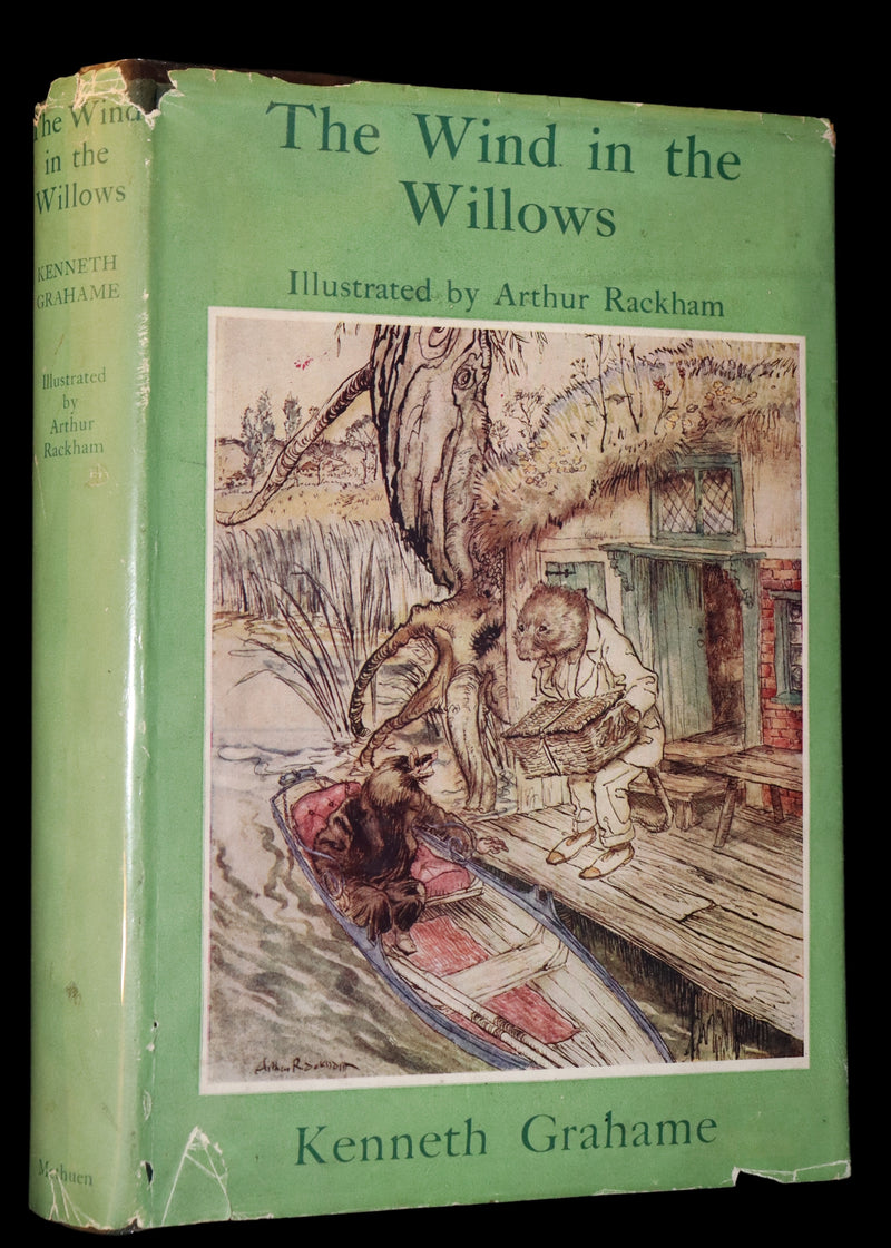 1950 Rare First RACKHAM Edition - The WIND IN THE WILLOWS by Kenneth Grahame.