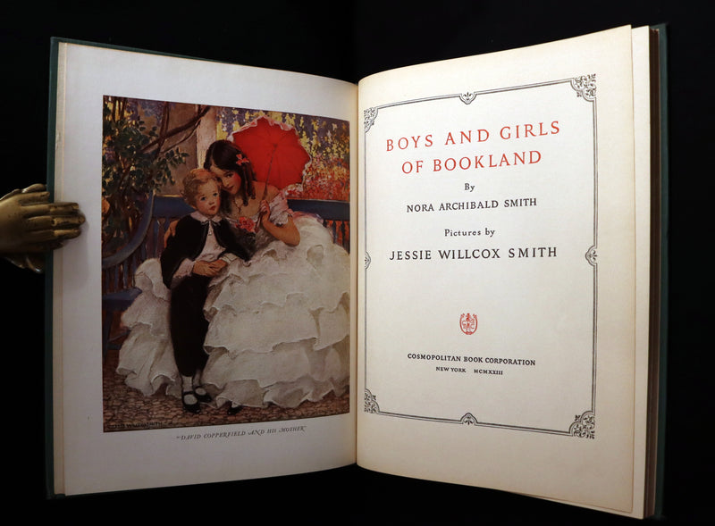 1923 Rare Book - Boys and Girls of BOOKLAND illustrated by Jessie Willcox Smith. 1st Edition.
