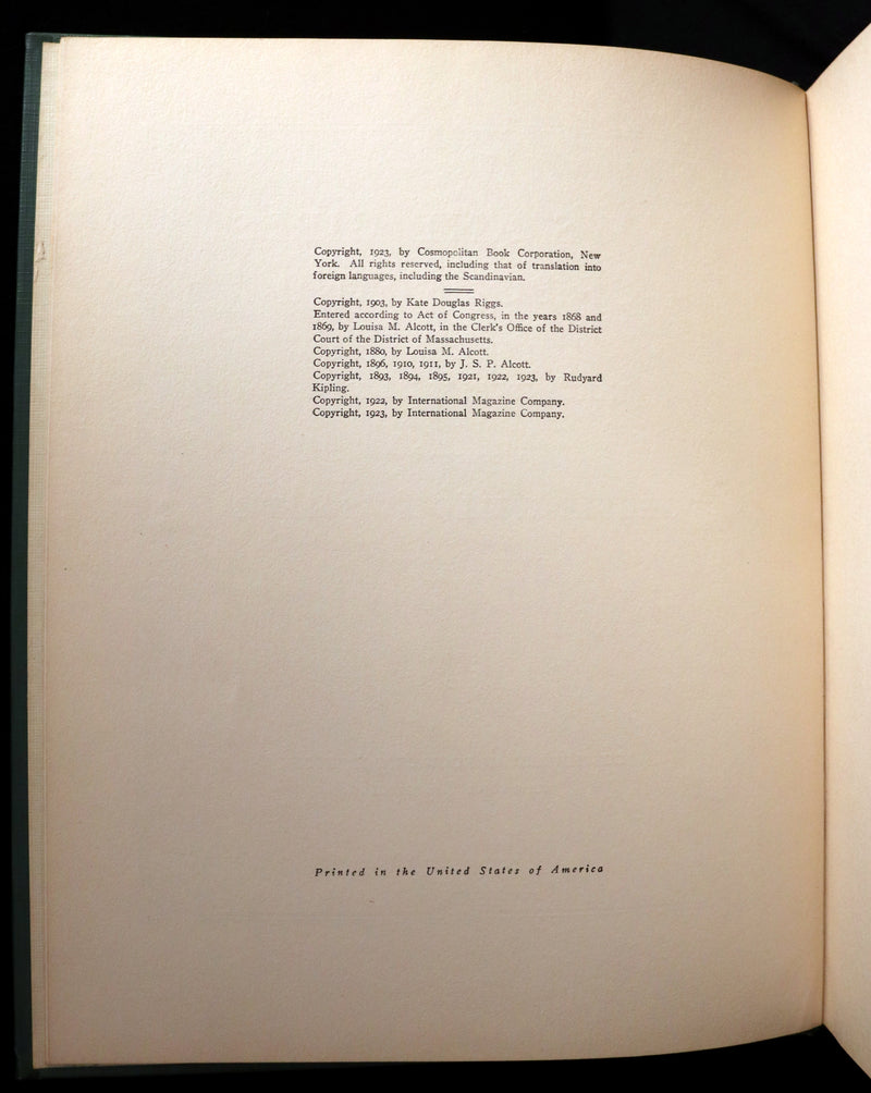 1923 Rare Book - Boys and Girls of BOOKLAND illustrated by Jessie Willcox Smith. 1st Edition.