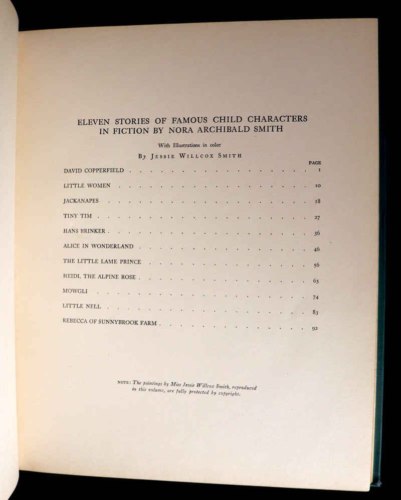 1923 Rare Book - Boys and Girls of BOOKLAND illustrated by Jessie Willcox Smith. 1st Edition.