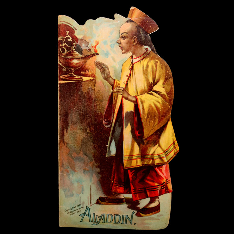 1895 Scarce Book - ALADDIN or the Wonderful Lamp, Shape Book by McLoughlin.