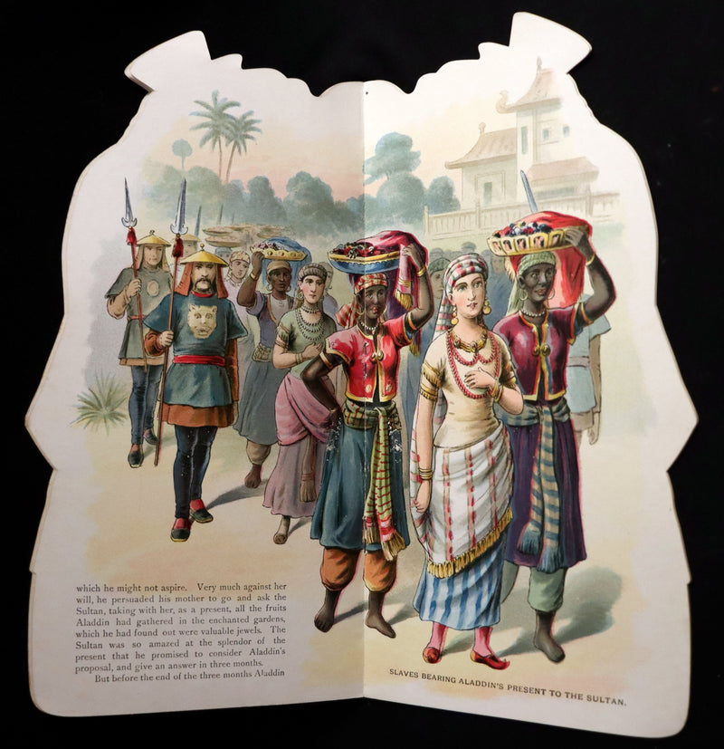 1895 Scarce Book - ALADDIN or the Wonderful Lamp, Shape Book by McLoughlin.