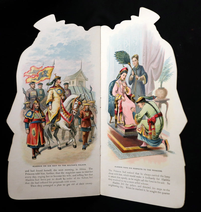 1895 Scarce Book - ALADDIN or the Wonderful Lamp, Shape Book by McLoughlin.