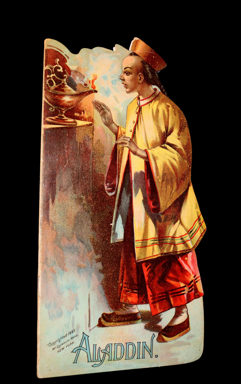 1895 Scarce Book - ALADDIN or the Wonderful Lamp, Shape Book by McLoughlin.