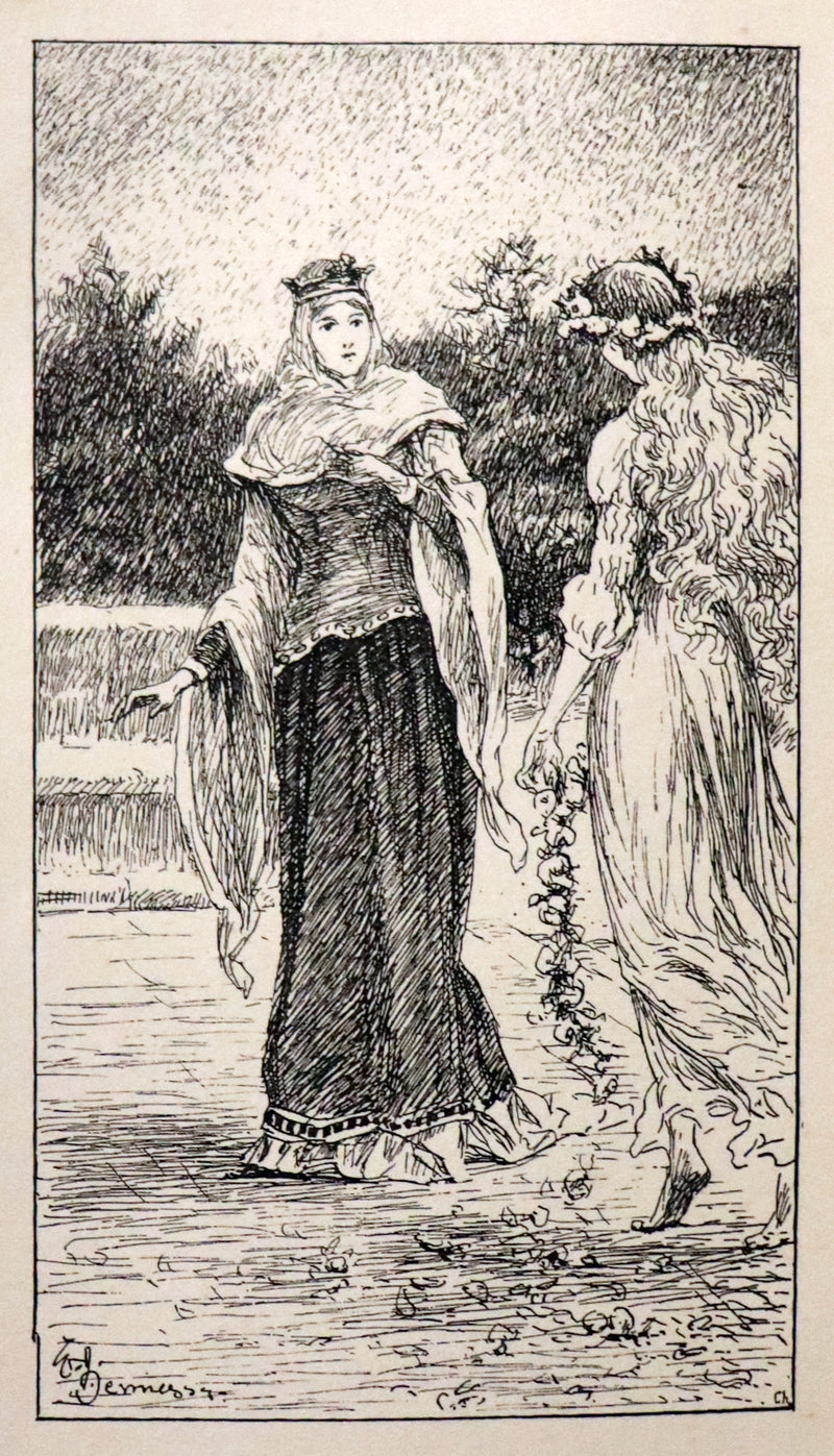 1892 Rare First Edition - AN ENCHANTED GARDEN, Fairy Stories by Mary Louisa Molesworth illustrated by William John Hennessy.