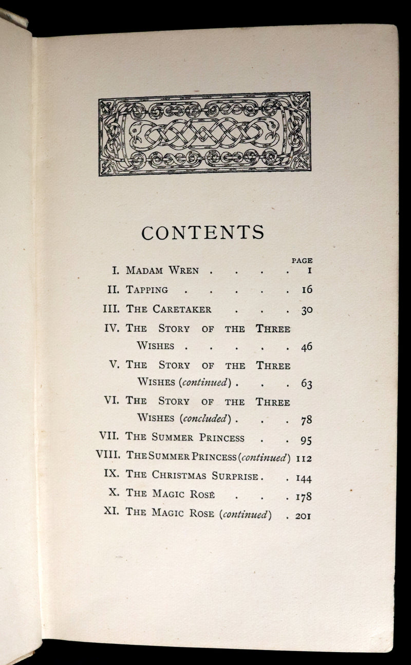 1892 Rare First Edition - AN ENCHANTED GARDEN, Fairy Stories by Mary Louisa Molesworth illustrated by William John Hennessy.