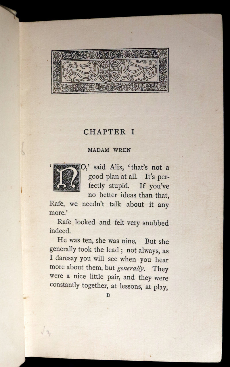 1892 Rare First Edition - AN ENCHANTED GARDEN, Fairy Stories by Mary Louisa Molesworth illustrated by William John Hennessy.