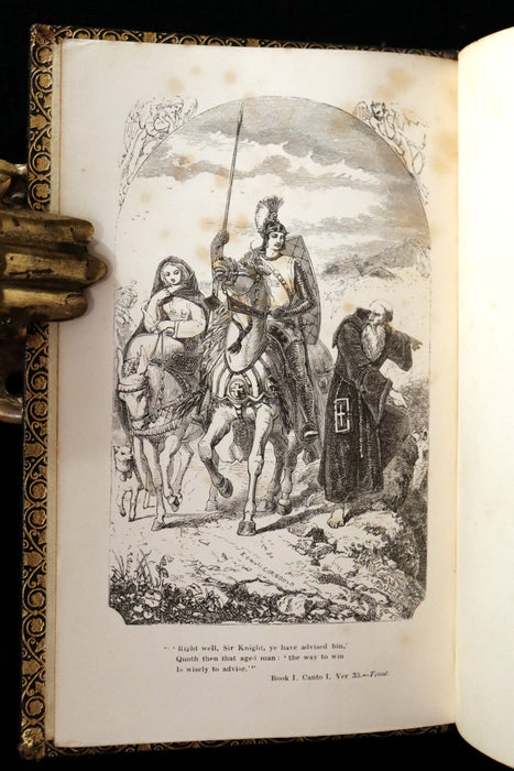 1856 Rare Book - The FAERIE QUEENE by Edmund SPENSER Illustrated by Corbould.