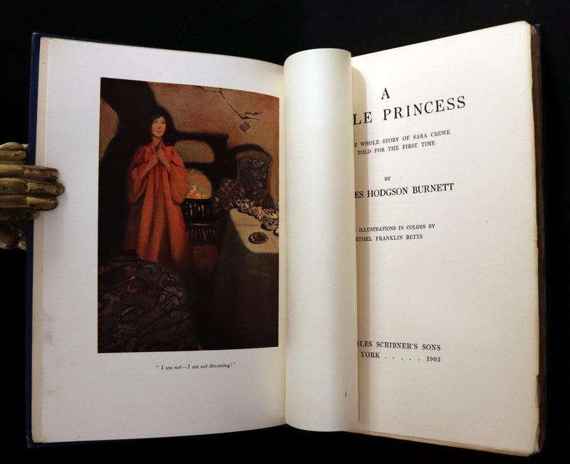 1905 Scarce First Edition - A LITTLE PRINCESS by Frances Hodgson Burnett illustrated by Ethel Franklin Betts Bains.