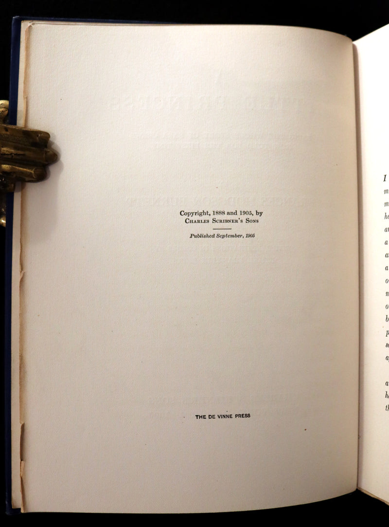 1905 Scarce First Edition - A LITTLE PRINCESS by Frances Hodgson Burnett illustrated by Ethel Franklin Betts Bains.