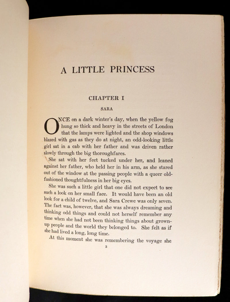 1905 Scarce First Edition - A LITTLE PRINCESS by Frances Hodgson Burnett illustrated by Ethel Franklin Betts Bains.