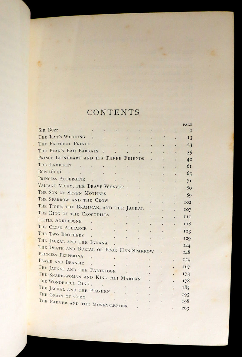 1894 Rare First Edition - Indian Fairy Tales -Tales of the Punjab by Flora Annie Steel.