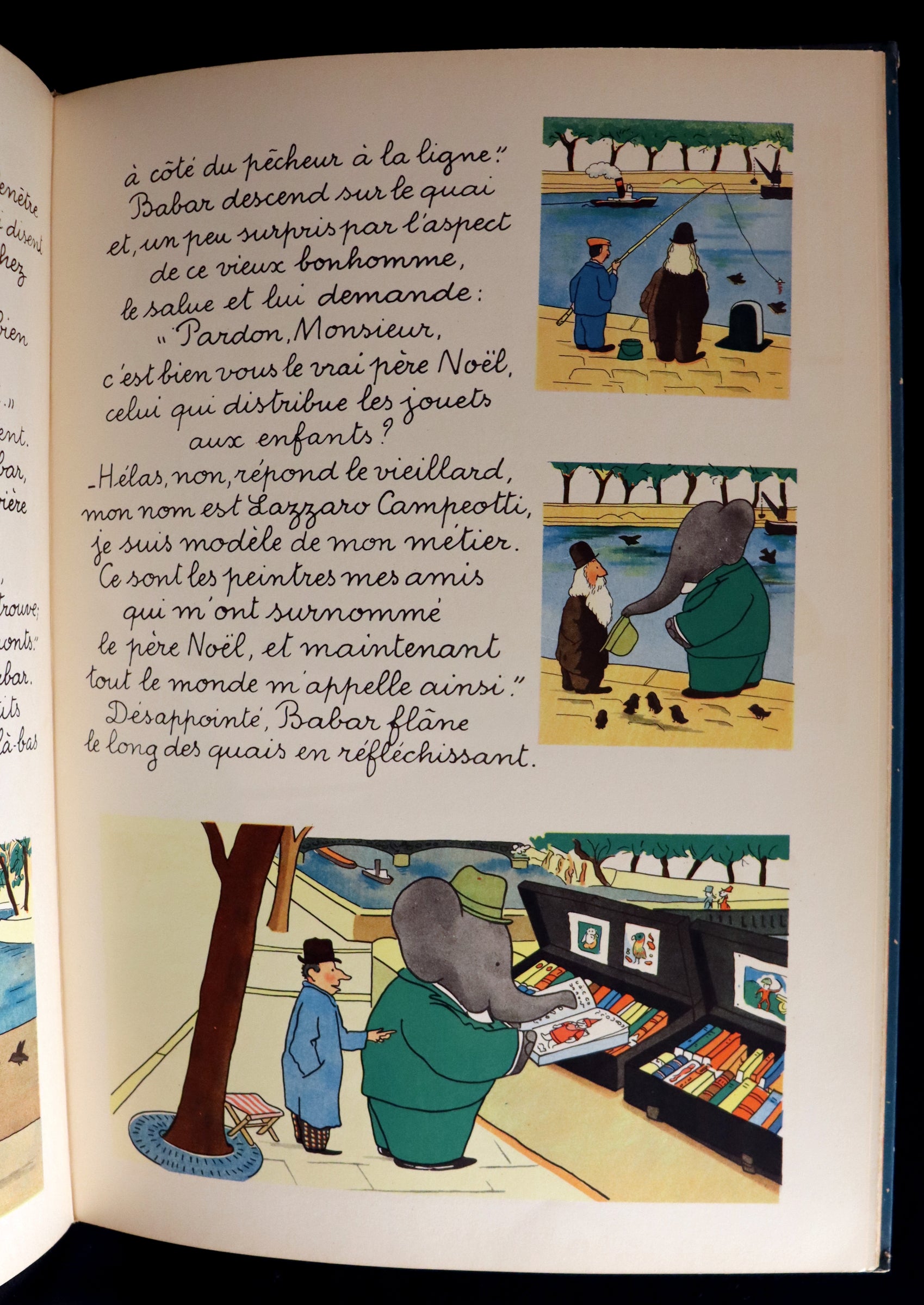 1941 FIRST EDITION French Book - BABAR et le Pere Noel (Babar & Father ...