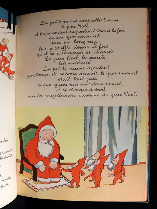 1941 FIRST EDITION French Book - BABAR et le Pere Noel (Babar & Father Christmas) by Jean de Brunhoff.