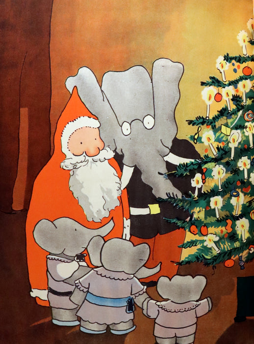 1941 FIRST EDITION French Book - BABAR et le Pere Noel (Babar & Father Christmas) by Jean de Brunhoff.