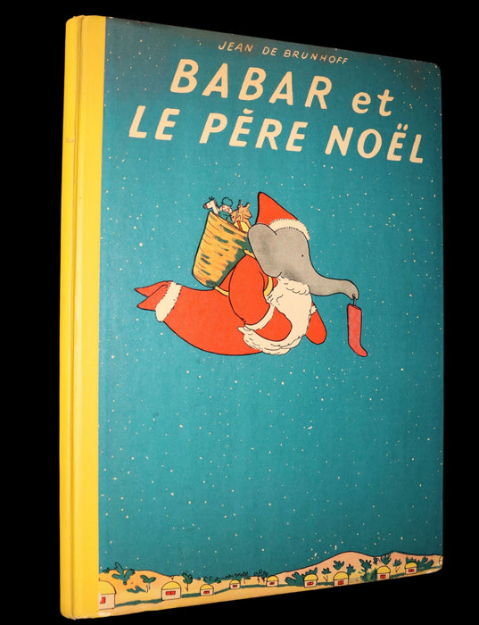 1941 FIRST EDITION French Book - BABAR et le Pere Noel (Babar & Father Christmas) by Jean de Brunhoff.