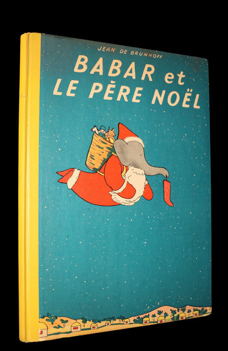 1941 FIRST EDITION French Book - BABAR et le Pere Noel (Babar & Father Christmas) by Jean de Brunhoff.