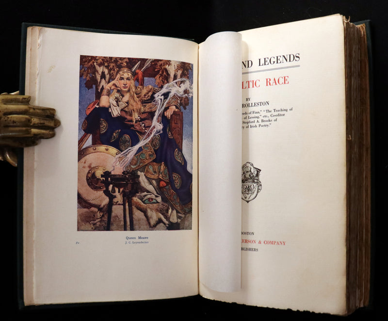 1910 Rare Book - Myths & Legends of the CELTIC Race by Thomas William Hazen Rolleston. Illustrated.