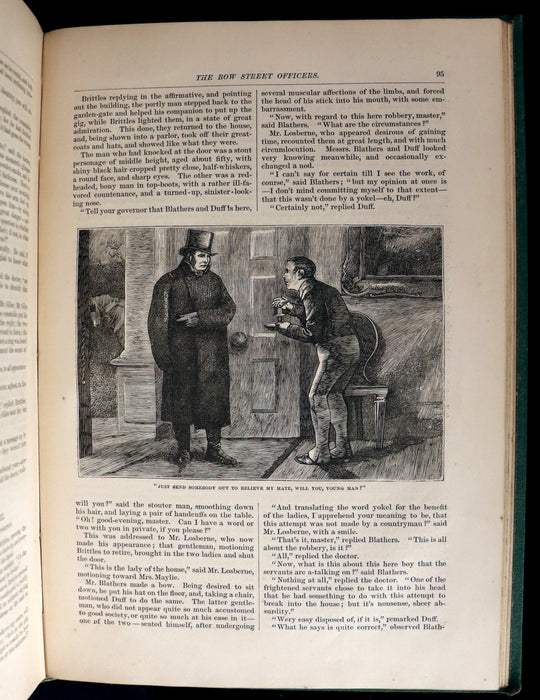 1872 Rare Edition - The Adventures of OLIVER TWIST by Charles Dickens illustrated by James Mahony.