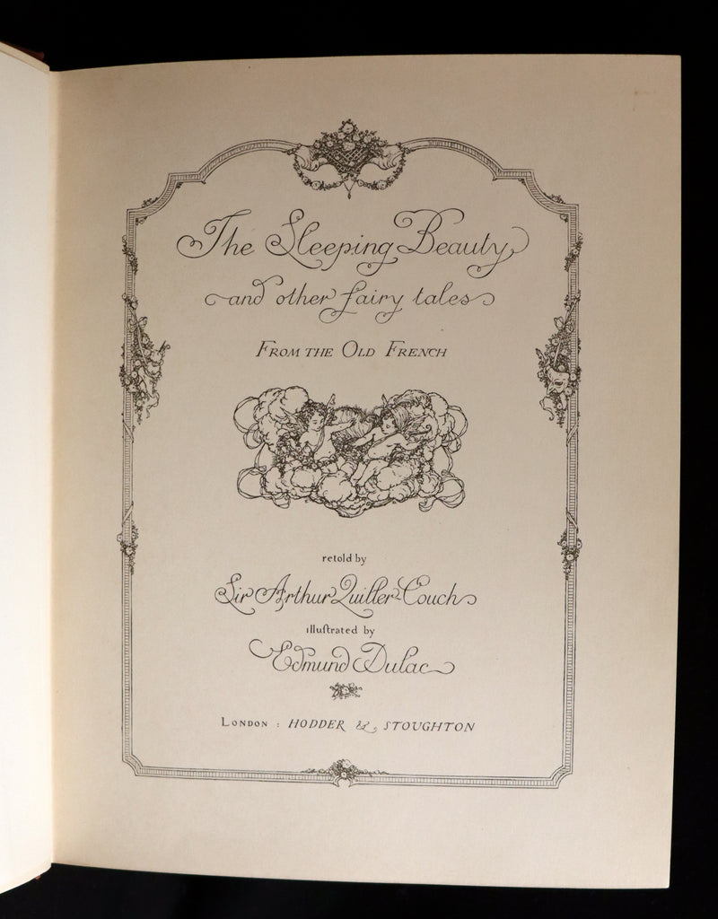 1910 Rare First Edition - EDMUND DULAC'S SLEEPING BEAUTY and Other Fairy Tales. Illustrated.