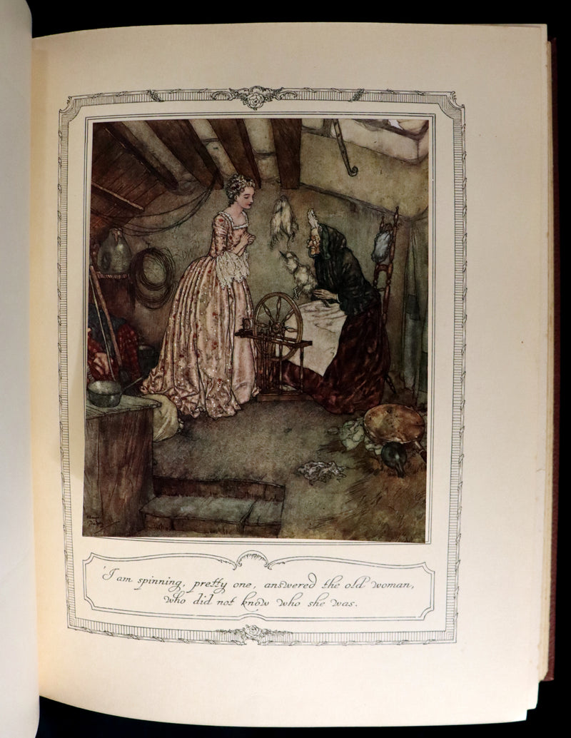 1910 Rare First Edition - EDMUND DULAC'S SLEEPING BEAUTY and Other Fairy Tales. Illustrated.