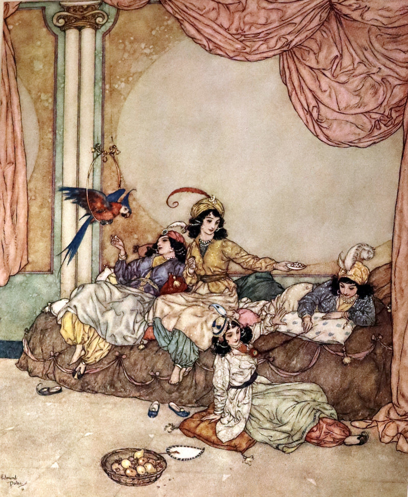 1910 Rare First Edition - EDMUND DULAC'S SLEEPING BEAUTY and Other Fairy Tales. Illustrated.