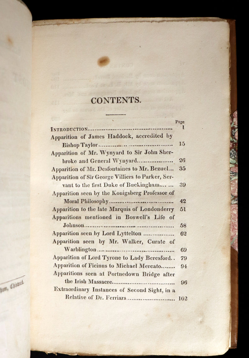1823 Scarce Victorian Book - Accredited Ghost Stories by T.M. Jarvis. First Edition.