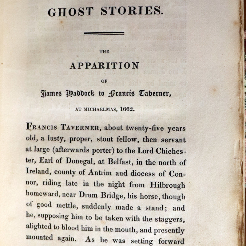 1823 Scarce Victorian Book - Accredited Ghost Stories by T.M. Jarvis. First Edition.