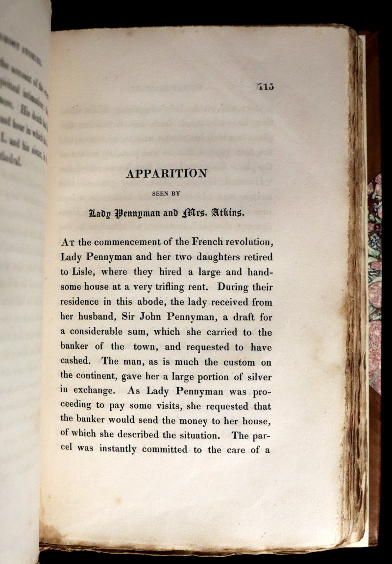 1823 Scarce Victorian Book - Accredited Ghost Stories by T.M. Jarvis. First Edition.