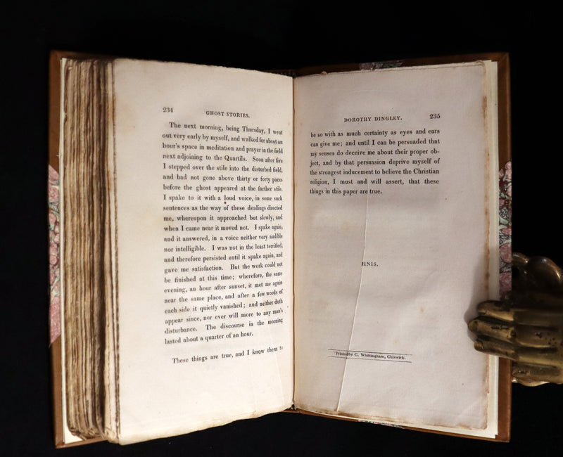 1823 Scarce Victorian Book - Accredited Ghost Stories by T.M. Jarvis. First Edition.