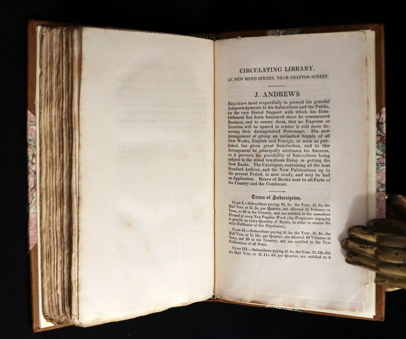 1823 Scarce Victorian Book - Accredited Ghost Stories by T.M. Jarvis. First Edition.