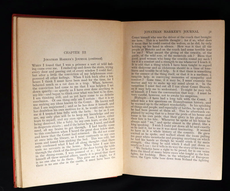 1912 Rare First Rider Edition - DRACULA by Bram Stoker. Gothic Vampire Story.