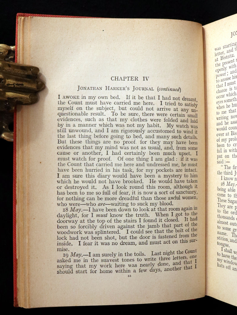 1912 Rare First Rider Edition - DRACULA by Bram Stoker. Gothic Vampire Story.