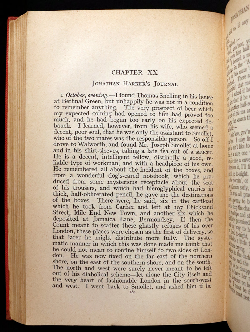1912 Rare First Rider Edition - DRACULA by Bram Stoker. Gothic Vampire Story.