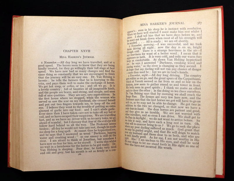 1912 Rare First Rider Edition - DRACULA by Bram Stoker. Gothic Vampire Story.
