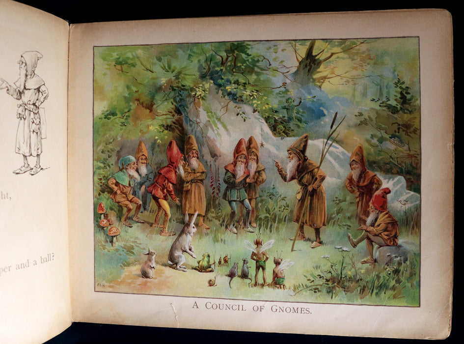 1900 Rare First Edition - THE BOOK OF GNOMES by Fred E. Weatherly, illustrated by Evelyn Stuart Hardy.