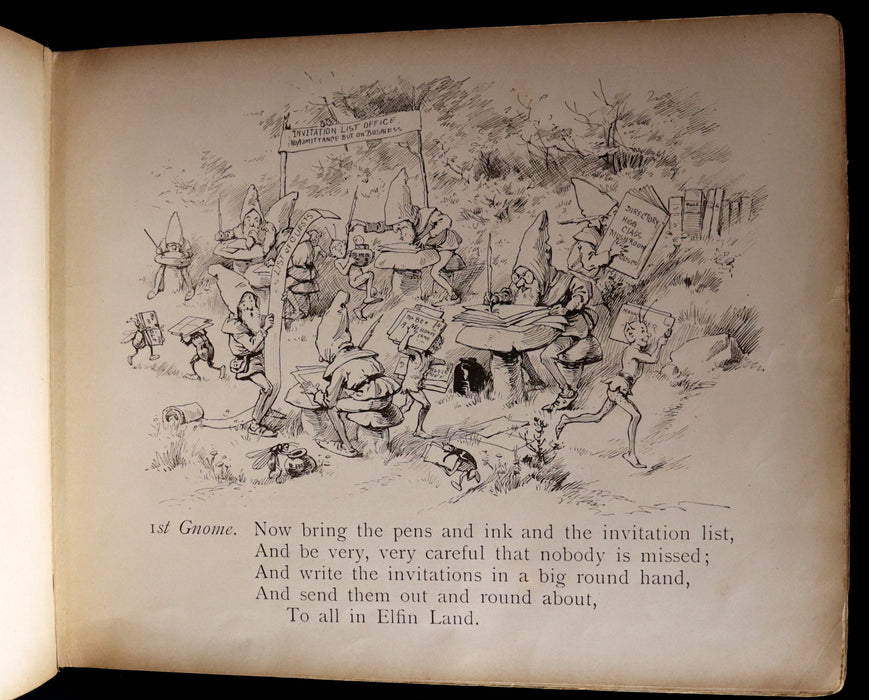 1900 Rare First Edition - THE BOOK OF GNOMES by Fred E. Weatherly, illustrated by Evelyn Stuart Hardy.