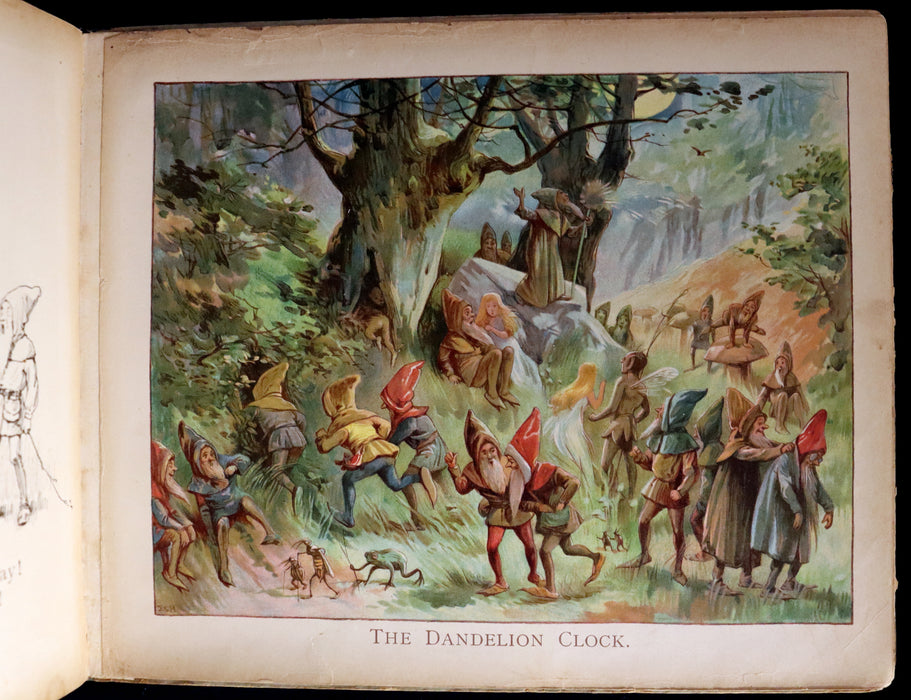 1900 Rare First Edition - THE BOOK OF GNOMES by Fred E. Weatherly, illustrated by Evelyn Stuart Hardy.