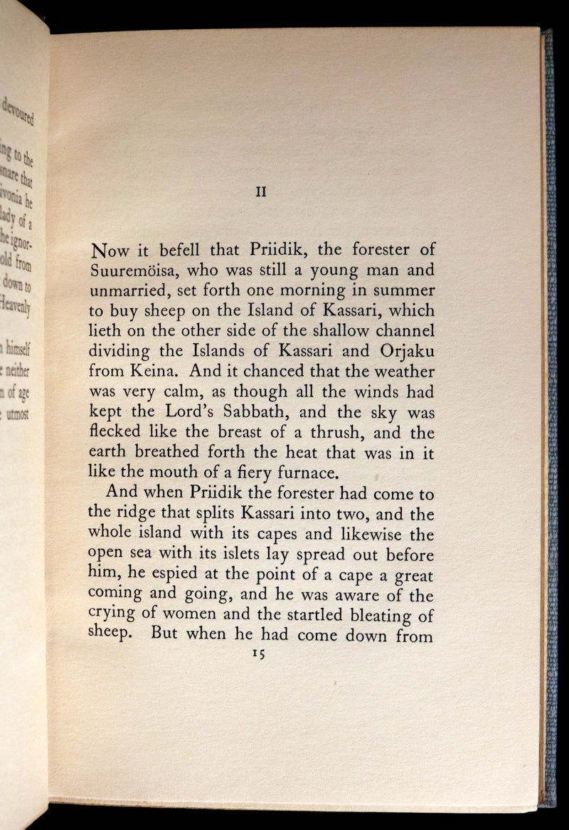 1930 Scarce First Edition on Werewolves - (Sudenmorsian ) THE WOLF'S BRIDE: A TALE FROM ESTONIA by Aino Kallas.