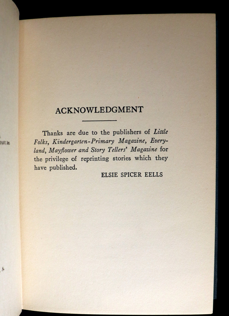 1924 Scarce Book - Fairy Tales from Brazil by Elsie Spicer Eells Illustrated by Helen M. Barton.