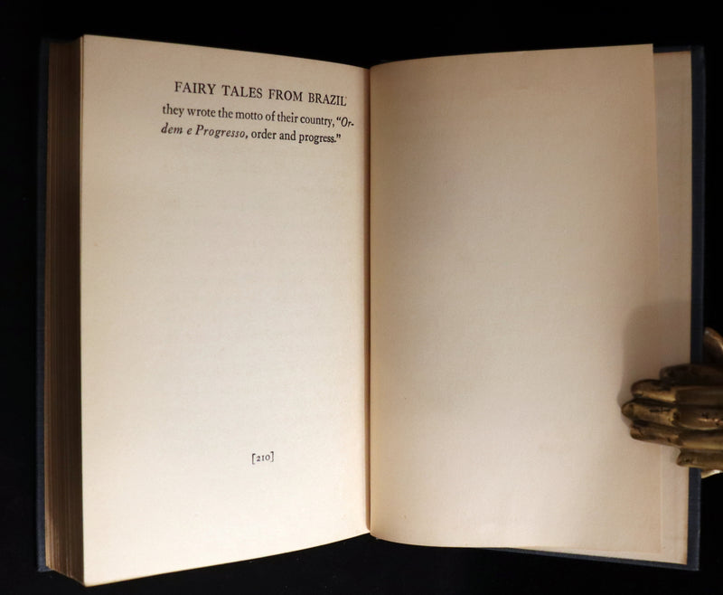 1924 Scarce Book - Fairy Tales from Brazil by Elsie Spicer Eells Illustrated by Helen M. Barton.